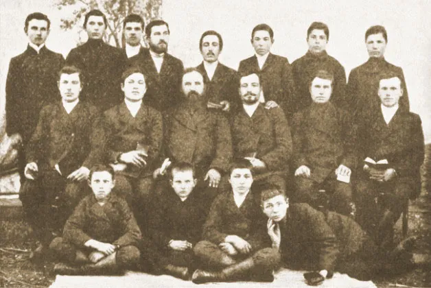 Юношеский кружок Евангельских христиан-баптистов в хуторе Усов, близ Омска