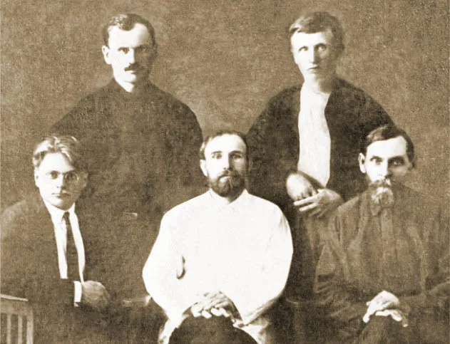 Группа проповедников Омской общины баптистов, начало 1920-х гг.